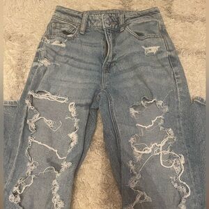 American eagle medium wash straight leg jeans